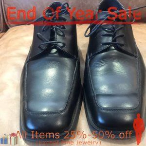 Alfani Men’s black leather dress shoes - like new
